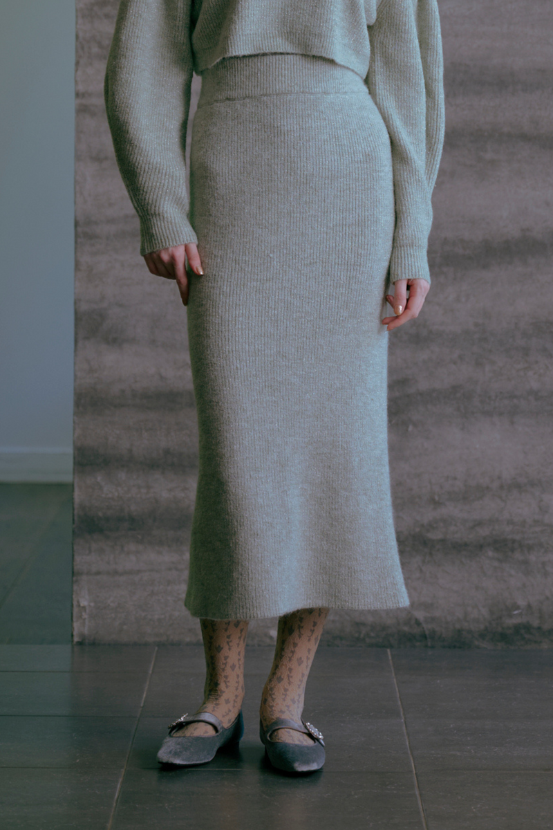 Glitter Knit Skirt – Lil Ambition