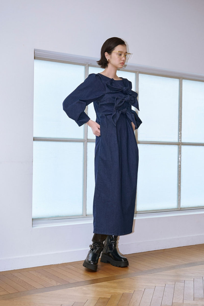 ワンピース elu. Gabe dress denim ribbon Denim Ribbon Onepiece – Lil Ambition