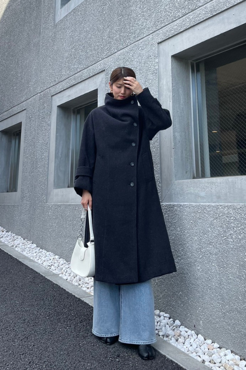 10/3(火)先行販売】2way Neck Long Coat – Lil Ambition