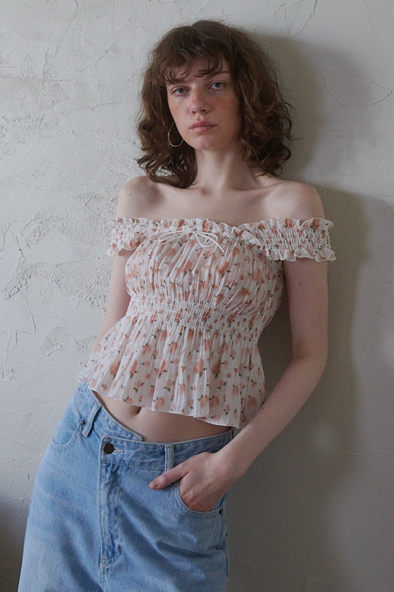 トップス Lil Ambition Flower Frill Bustier Lil Ambition♡Flower Frill Bustier lilambition フラワーフリル