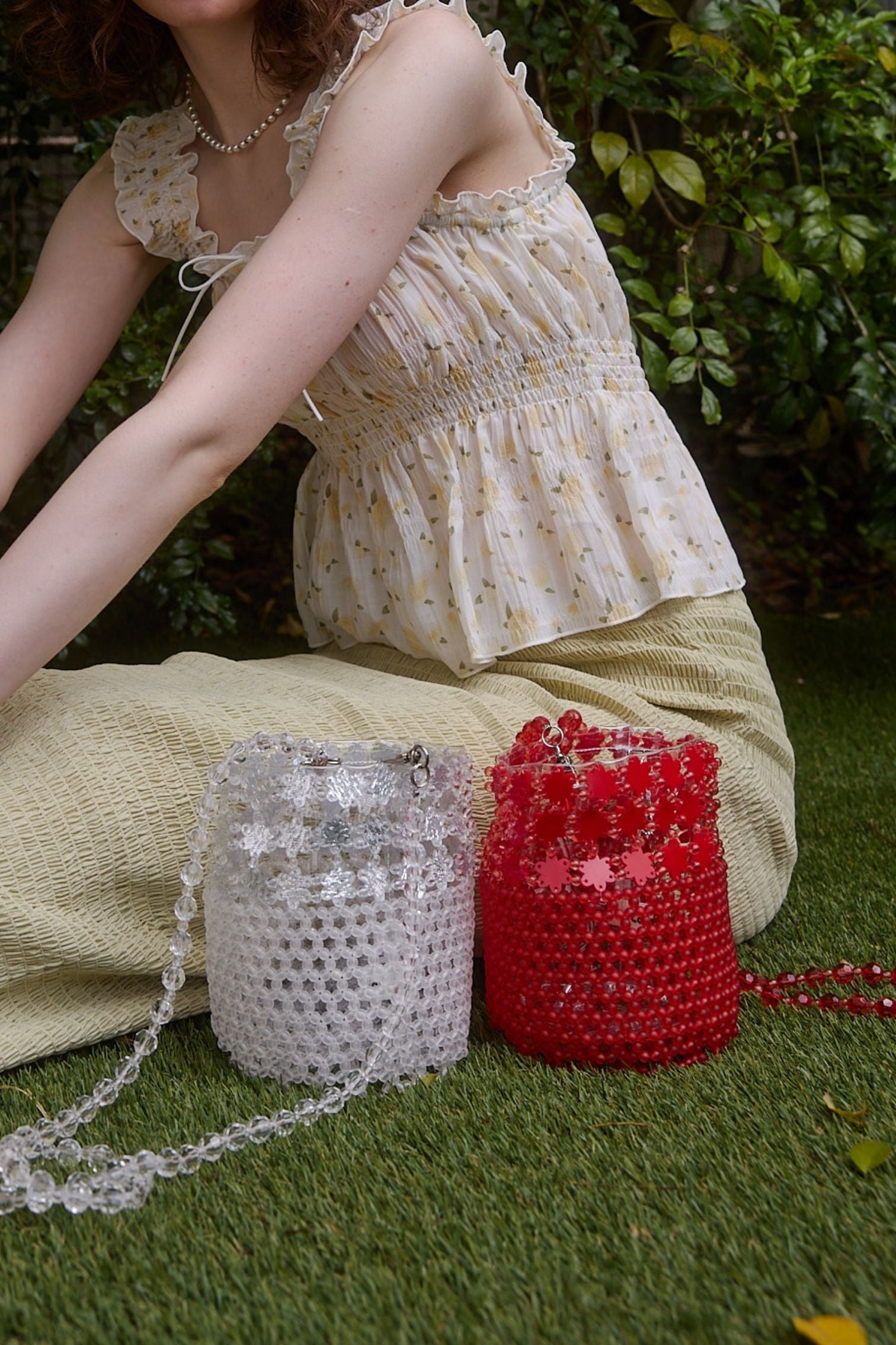 Casselini】Beads Basket Bag – Lil Ambition