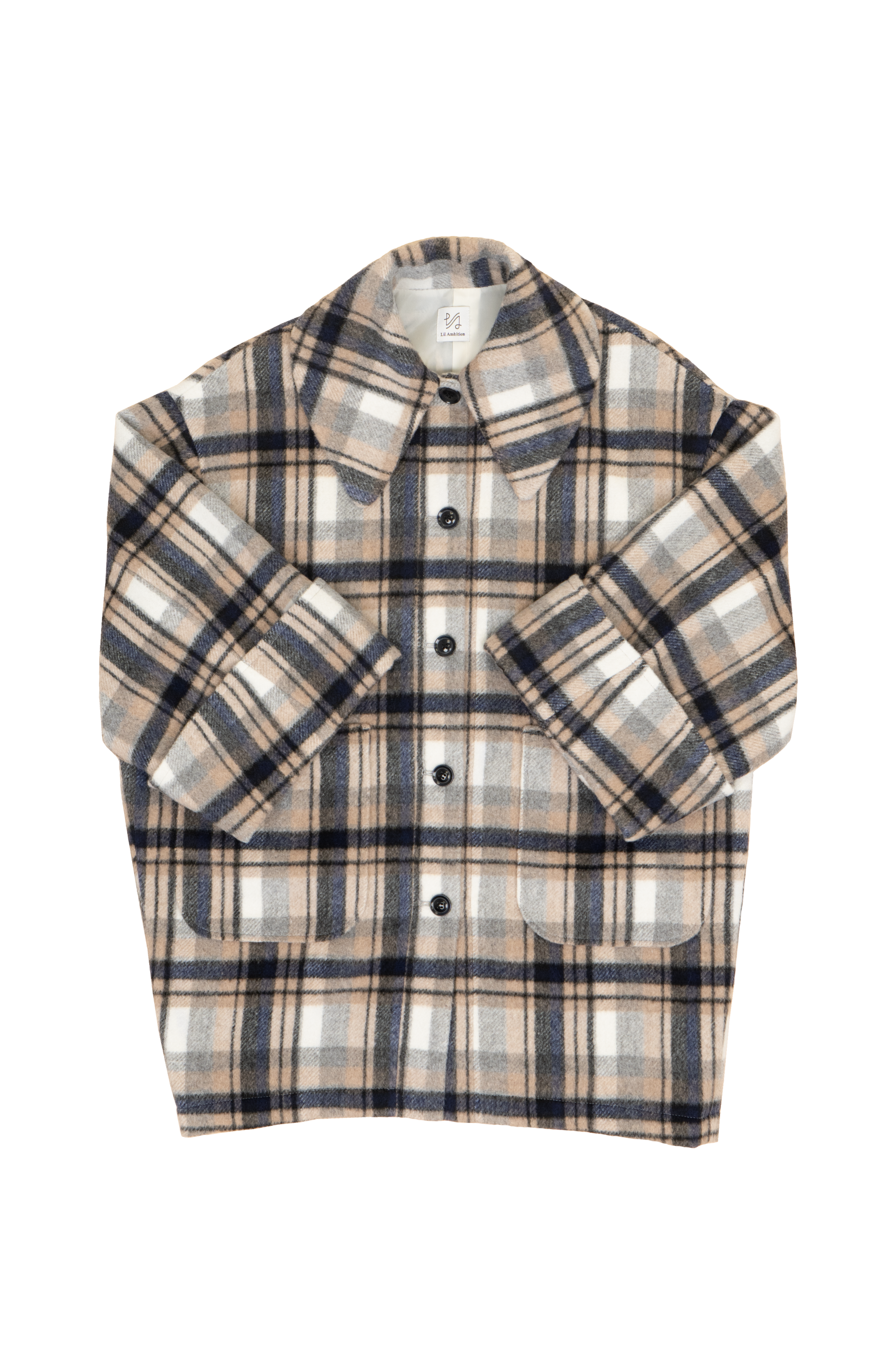 Lilambition ワイドスリーブチェックコート Wide Sleeve Check Coat – Lil Ambition