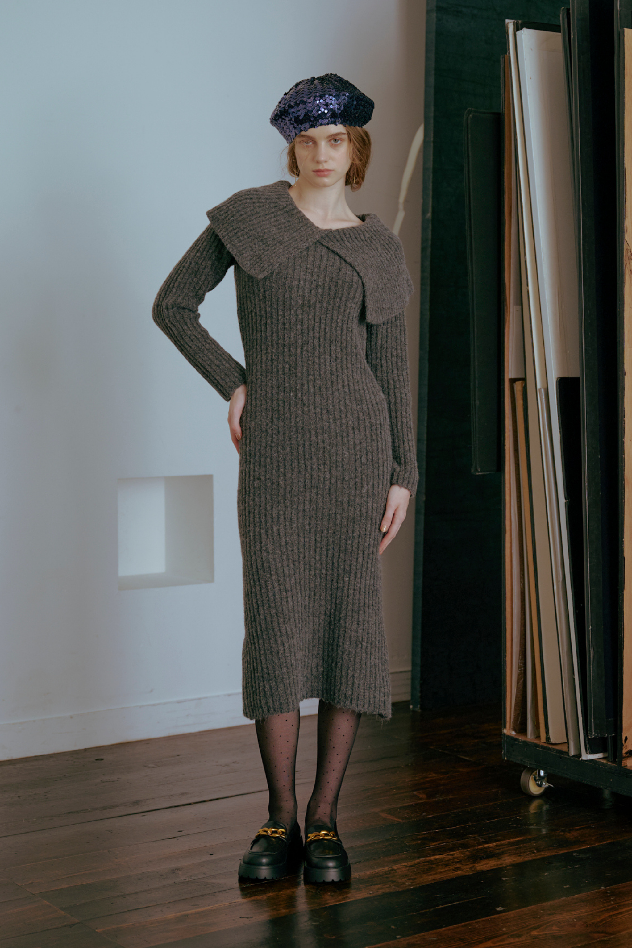 Offshoulder Collar Knit Onepiece – Lil Ambition