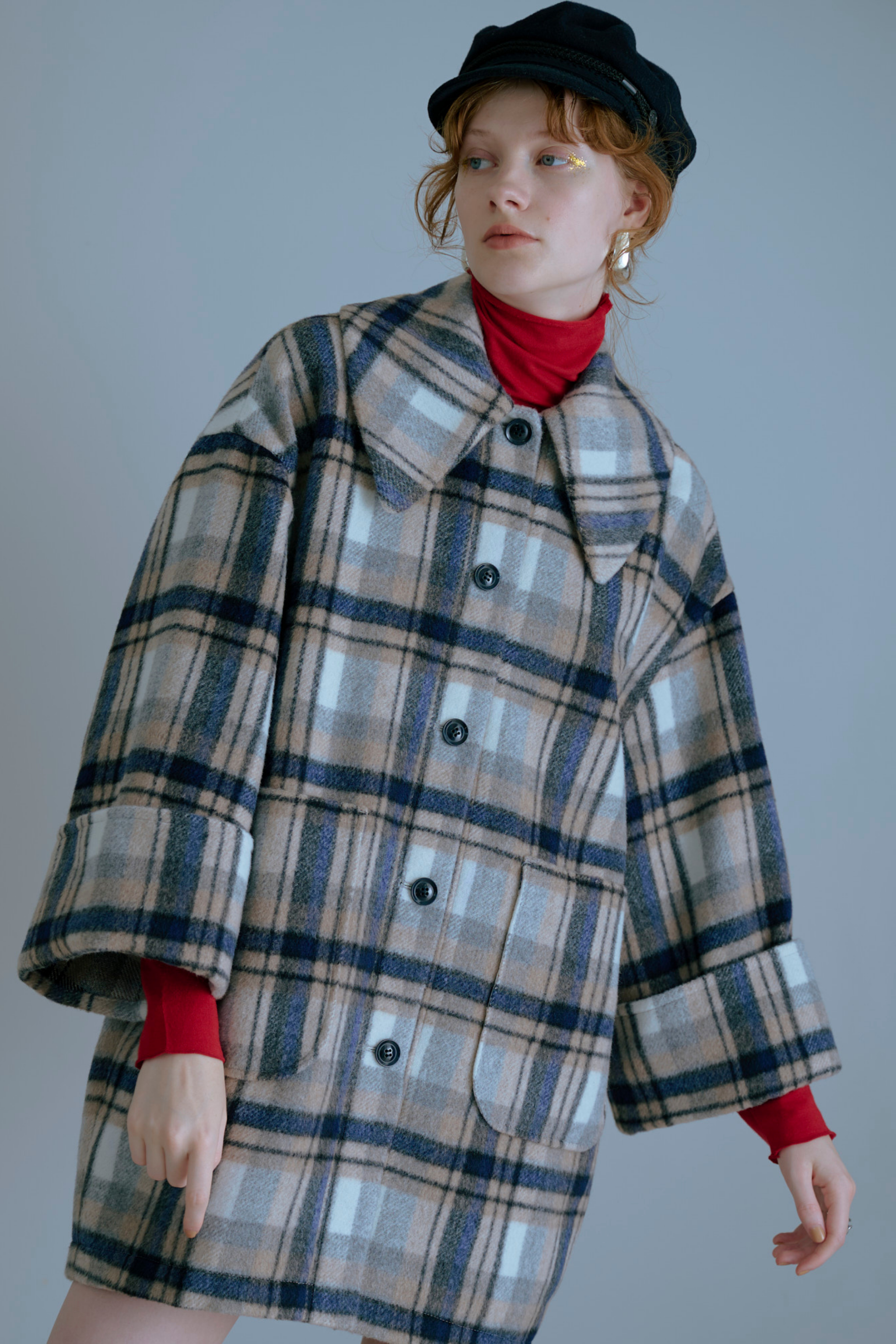 Wide Sleeve Check Coat – Lil Ambition Wide Sleeve Check Coat – Lil Ambition