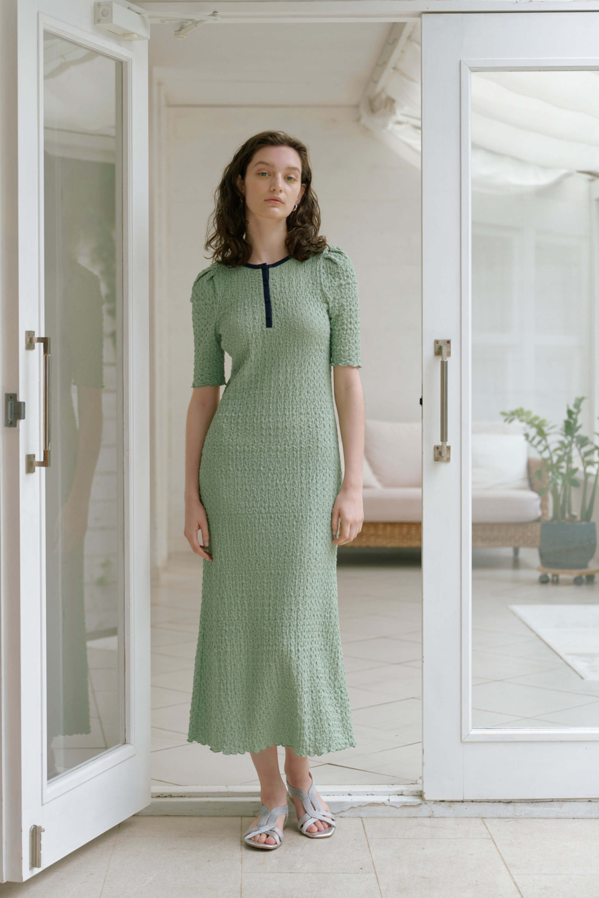 【ZOZOTOWN限定Item】Back Open Long Onepiece